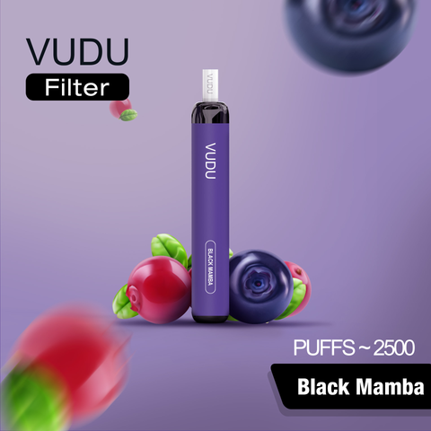 VUDU Filter 2500 Puffs Disposable - Black mamba