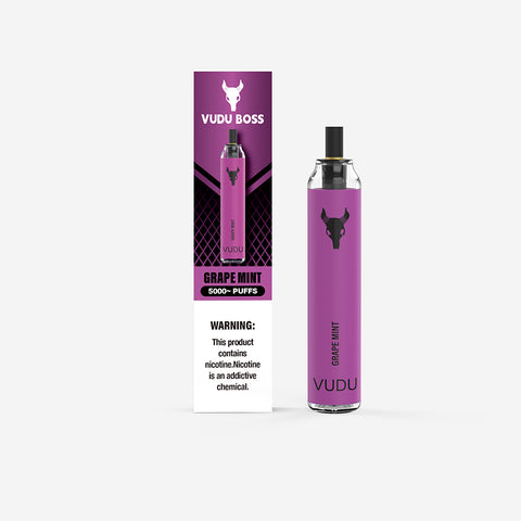VUDU BOSS 5000 Puffs -  Grape Mint