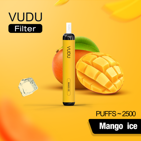 VUDU Filter 2500 Puffs Disposable - Mango ice