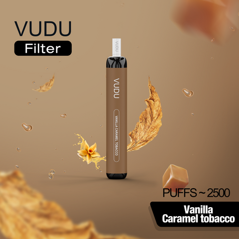 VUDU Filter 2500 Puffs Disposable - Vanilla caramel tobacco