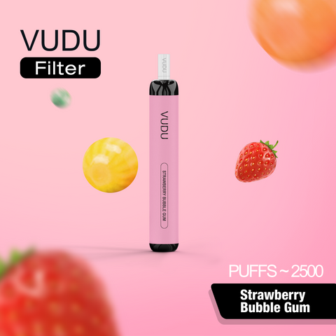 VUDU Filter 2500 Puffs Disposable - Strawberry bubble gum